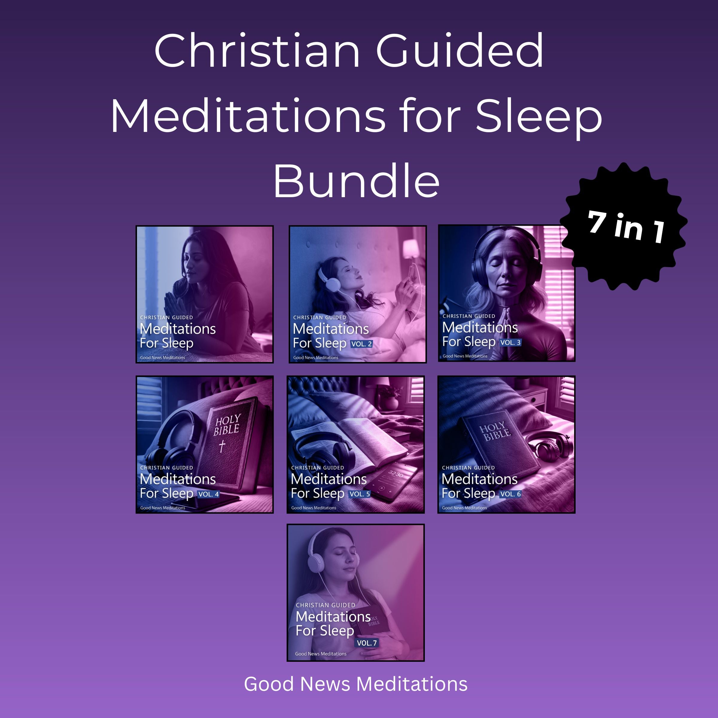 Christian Guided Meditations Bundle 7 in 1